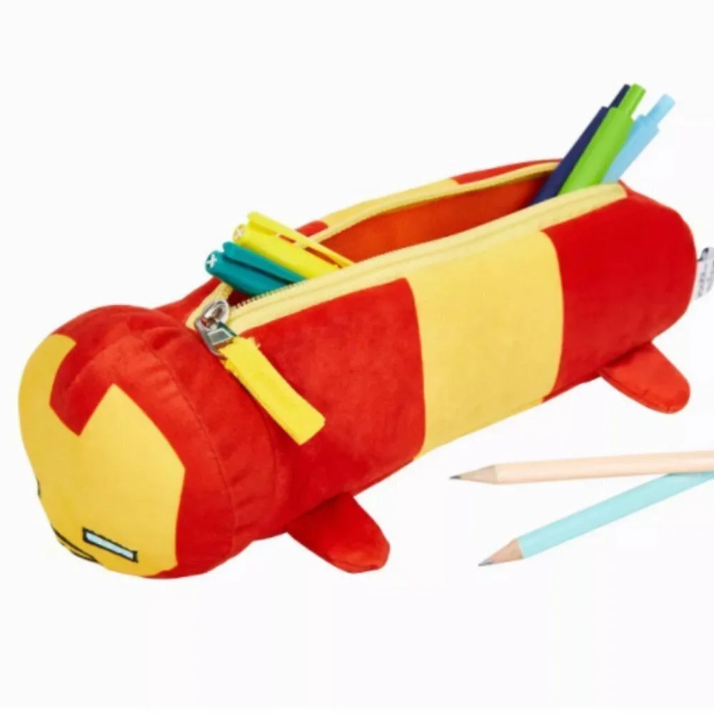 YOOBI + MARVEL Kids Iron Man Fabric School Zipper Pencil Case Pouch